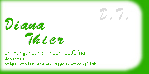 diana thier business card
